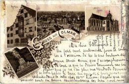 Delcampe - Gruss Aus Colmar - Litho - Colmar