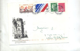 Delcampe - Lettre Flamme Chiffree Cachet Mulhouse Sur Bequet Cheffer   Etc Illustré Rouffignac - Manual Postmarks