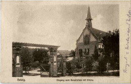 Delcampe - Belzig - Eingang Zum Sanatorium Mit Kirche - Belzig