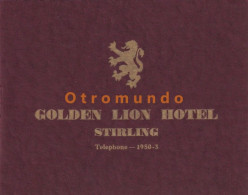 Delcampe - GOLDEN LION HOTEL STIRLING SCOTLAND PHOTOS AND HISTORY - Publicités