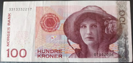 Delcampe - BILLETE DE NORUEGA DE 100 KRONER DEL AÑO 1995  (BANKNOTE) - Norvège