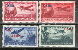 Delcampe - ROUMANIE : LP/PA/Airmail 59-60 ** MNH – Stamps With Overprint ‘3 Bani’ (1952) - Neufs
