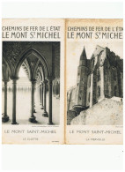Delcampe - REGIONALISME- TOURISME - Dépliant Publicitaire " MONT St MICHEL" - Chemin De Fer - 4 Volets 1930...40 ? ( B421) - Bretagne