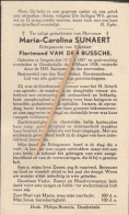 Delcampe - Idegem, Denderbelle, 1938, Maria Sunaert, Van Den Bussche - Images Religieuses