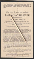 Delcampe - Kapelle-op-den-Bos, 1936, Londerzeel, Sophia Van De Ryck, De Boeck - Images Religieuses