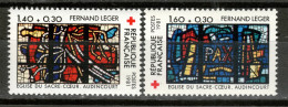 Delcampe - FRANCE 2175-6 ** MNH – (1981) – Croix Rouge - Red Cross - Fernand LEGER - Neufs