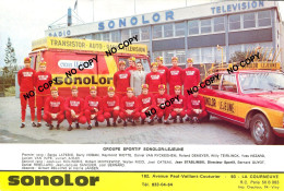 Delcampe - PHOTO REENFORCE, NO CARTE, GROUPE TEAM SONOLOR 1971 FORMAT 14,5 X 21 ) - Radsport