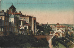 Delcampe - 07 - Aubenas - Vieux Château Et Quartier Saint-Benoît, Route De Vals - Aubenas
