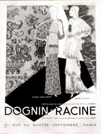 Delcampe - Publicité Papier  DENTELLE DOGNIN-RACINE Année 1931 FEA - Publicités