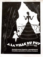 Delcampe - Publicité Papier  DENTELLE VILLE DU PUY Année 1931 FEA - Publicités