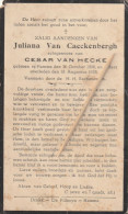 Delcampe - Hamme, 1935, Juliana Van Caeckenbergh, Van Hecke - Images Religieuses