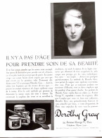Delcampe - Publicité Papier  DOROTHY GRAY BEAUTé Année 1931 FEA - Publicités