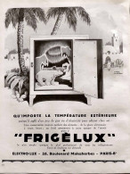 Delcampe - Publicité Papier  FRIGO FRIGELUX THEO ROGER Année 1931 FEA - Publicités
