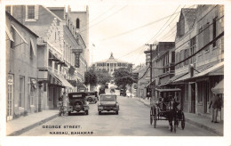 Delcampe - B161 Bahamas Nassau George Street Cars Charlotte Hotel Carriage RPPC Postcard - Bahamas