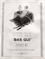 Delcampe - Publicité Papier  LINGERIE BAS GUI Année 1931 FEA - Publicités