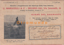 Delcampe - ESTRATTO E SUPPLEMENTO DEL CATALOGO U. MARUCELLI & C. MILANO ITALIA 1928 IGIENE DEL BAGNANTE - Publicités
