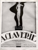 Delcampe - Publicité Papier  LINGERIE CLAVERIE Année 1931 FEA - Werbung
