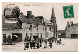 Delcampe - La Suze , Un Coin De La Place , Hotel St Louis - La Suze Sur Sarthe