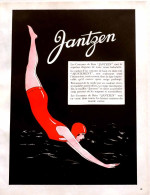Delcampe - Publicité Papier  MAILLOT SWIMSUIT JANTZEN Année 1931 FEA - Publicités