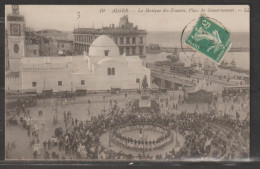 Delcampe - Alger - N° 19 La Musique Des Zouaves, Place Du Gouvernement - Algerien