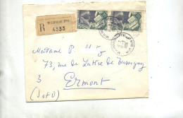 Delcampe - Lettre Recommandée Mulhouse Sur Reliure - Manual Postmarks