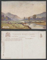 Delcampe - Ceylon Old Tuck's Oilette Postcard Nuwara Eliya, Lake Hills Cattle Natives Boat - Sri Lanka (Ceylon)