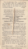 Delcampe - Vorst (kempen), Geel, 1937, Alfons Eyckmans, - Images Religieuses