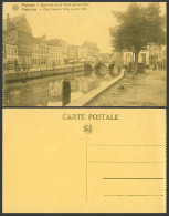 Delcampe - Belgium Old Postcard Flanders Malines Mechelen, Dyle River Bridge & Street Scene - Autres & Non Classés