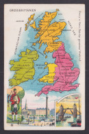 Delcampe - Vintage Postcard United Kingdom Map Remy Edition - Landkarten