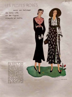 Delcampe - Publicité Papier  MODE TISSUS RODIER NICOLE GROULT CAMPBELL ROSS Année 1931 FEA - Publicités