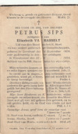 Delcampe - Loenhout, 1934, Petrus Sips, Van Hasselt - Images Religieuses