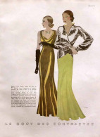 Delcampe - Publicité Papier  MODE WORTH ROBES DU SOIR Année 1931 FEA - Publicités