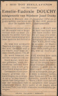 Delcampe - Meenen,Menin, 1936, Emelie Douchy, Dochy - Images Religieuses