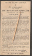 Delcampe - Meenen,Menin, 1932, Bertha Deneckere, Berten - Images Religieuses