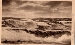 Delcampe - Litho In Brauntönung : Brandung Beim Ostsseebad BRUNSHAUPTEN  (SST) Mit MiNr 356 Nach BERLIN; 14 - 7 - 26 - Kühlungsborn