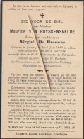 Delcampe - Erwetegem, 1932, Maurice Van Ruyskensvelde, De Brouwer - Images Religieuses