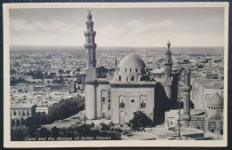 Delcampe - Mosque Madrasa Of Sultan Hasan, Largest And Most Impressive Mosques In The Islamic World, Islam, Egypt Post Card 1937 - Islam