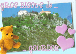 Delcampe - CPM - ALPES MARITIMES - GROS BISOUS DE GOURDON - NOUNOURS - Gourdon