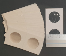 Delcampe - Materiaal - Hartberger, Coin Holders, Self-adhesive 32.5 Mm - Material