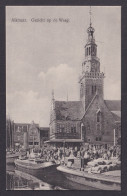 Delcampe - Vintage Postcard Netherlands Alkmaar View Of Waag - Alkmaar
