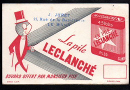 Delcampe - BUVARD PILE LECLANCHE - Piles
