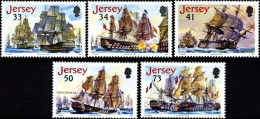 Delcampe - Jersey - 2005 - Bicentenary Of Battle Of Trafalgar - Mint Stamp Set - Jersey