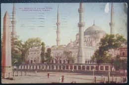Delcampe - Sultan Ahmed Mosque Blue Mosque, Grand Central Dome, Architectural Masterpiece, Islam, Islamic, US Vintage Card 1910 - Islam