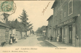 Delcampe - 69 )  CONDRIEU  -  Route Nationale  (  Hôtel Du Commerce  ) - Condrieu