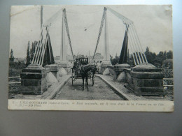 Delcampe - L'ILE BOUCHARD                   PONT SUSPENDU, SUR LE BRAS DROIT DE LA VIENNE - L'Île-Bouchard