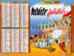 Delcampe - Calendrier Almanach La Poste PTT 2022 Astérix Gladiateur - Grand Format : 2001-...