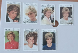 Delcampe - Sellos Cuba 1998, Lady Diana In Memoriam. - Oblitérés