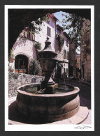 Delcampe - France - St-Paul-de-Vence - Place De La Grande Fontaine Ordonance - Saint-Paul
