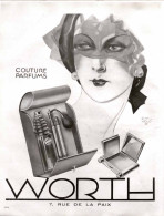 Delcampe - Publicité Papier  PARFUM WORTH Année 1931 FEA - Werbung