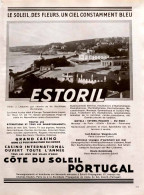 Delcampe - Publicité Papier  TOURISME ESTORIL PORTUGAL Année 1931 FEA - Werbung